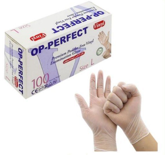دستکش لاتکس 100 عددی شفاف M (پست پیشتاز پس کرایه)