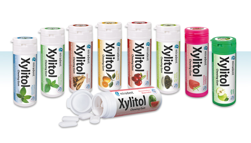 آدامس زایلیتول با طعم های میوه ای میرادنت 30 گرمی MIRADENT XYLITOL