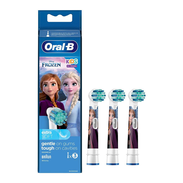 سری یدکی مسواک برقی کودک اورال بی Oral-B مدل FROZEN(3عددی)