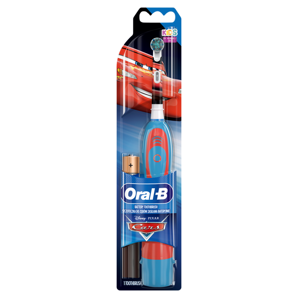 مسواک کودک اورال بی باطری خور  ماشین ها (با سری قابل تعویض)  ORAL B  KIDS+3 CARS