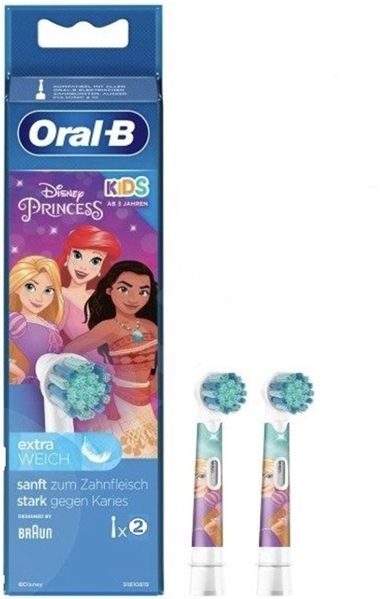 سری یدک مسواک برقی کودک   اورال بی Kids مدل  PRINCESS اصلی (2عددی)