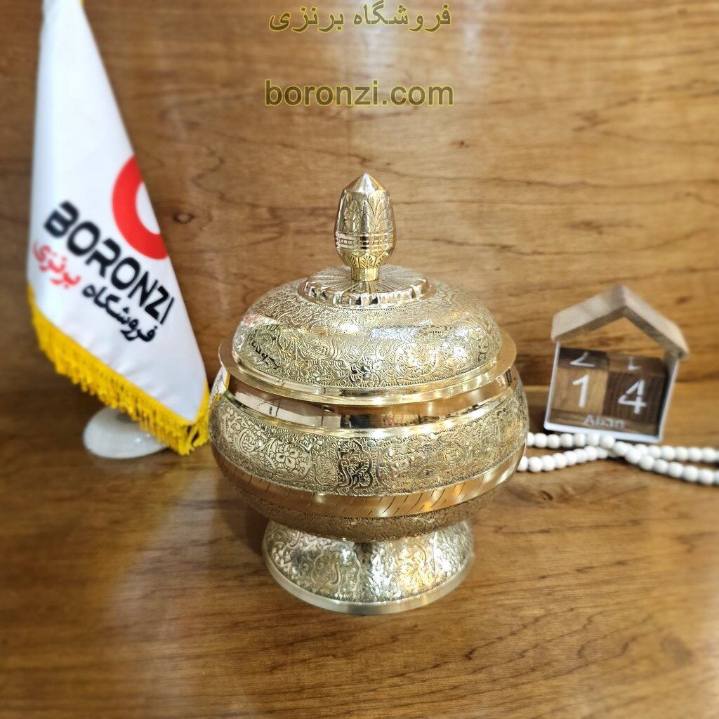 شکلات خوری برنجی هندی یوفا بزرگ
