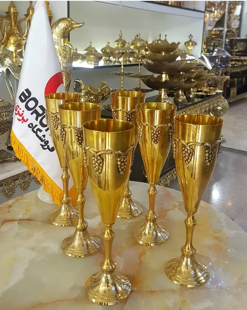 جام برنجی هندی انگور 24