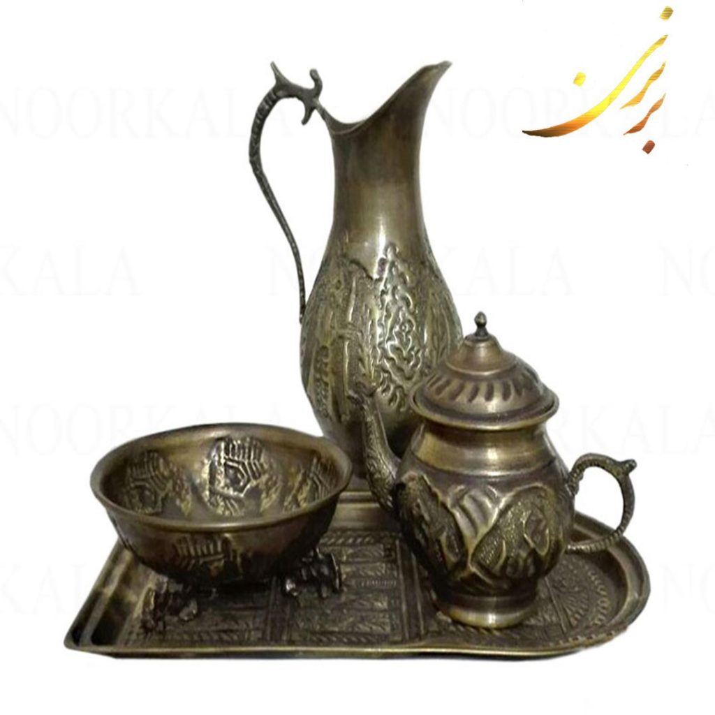 سرویس سماور آنتیک قلم کاری