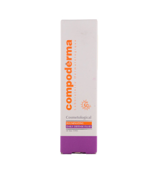فلوئید ضد آفتاب روشن کننده SPF50 کامپودرما