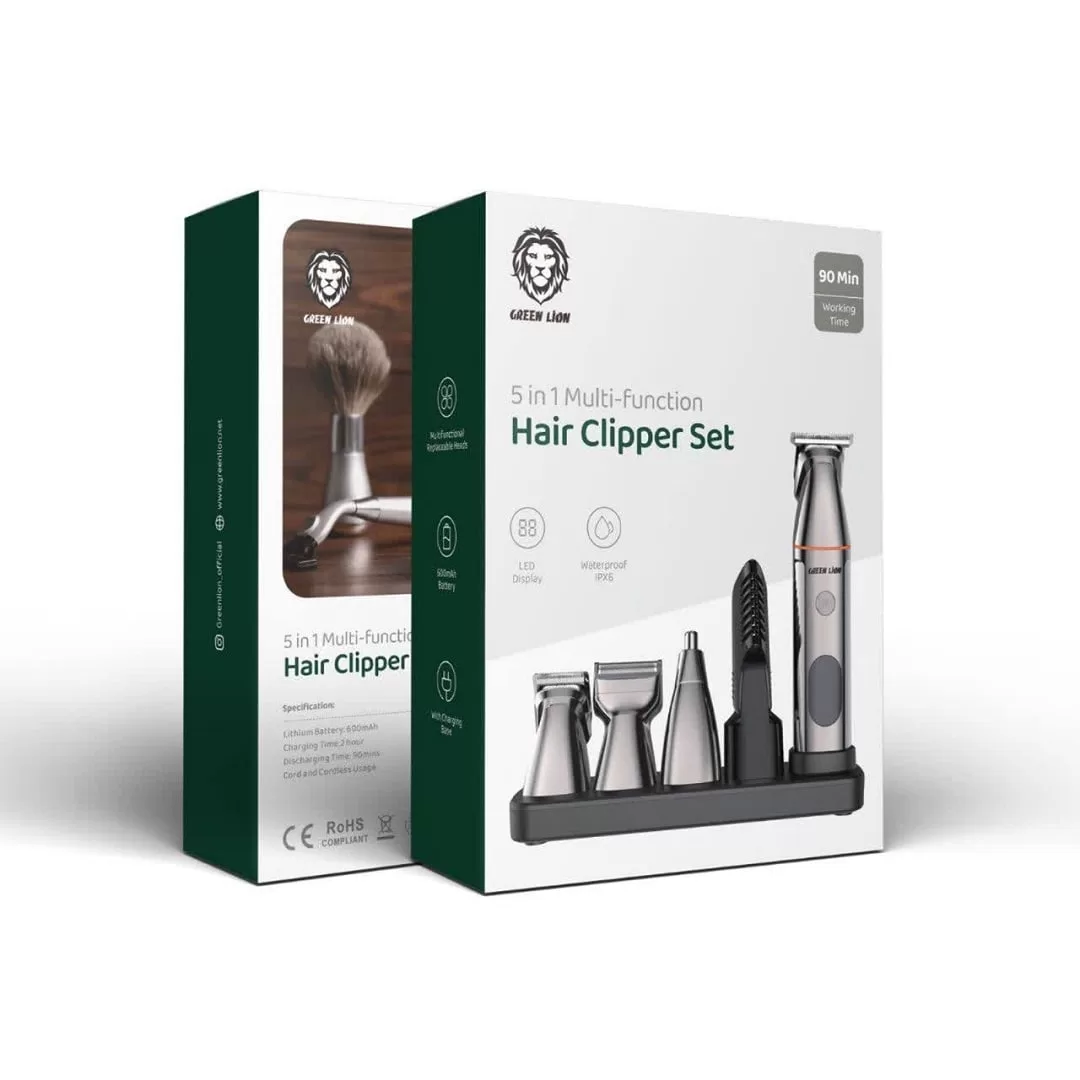 ست اصلاح گرین لاین مدل کلیپر 5 در 1 5in1 Hair Clipper Set (پس کرایه)