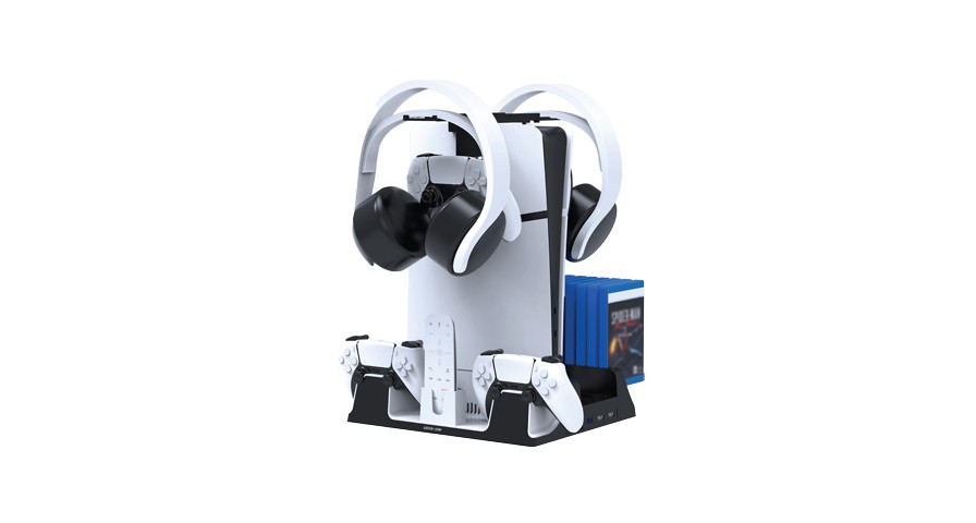 پایه شارژ و فن خنک کننده پلی استیشن 5 گرین Green PS5 Cooling Stand Charging Station (پس کرایه)