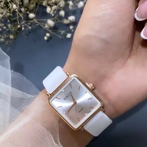 ساعت مچی عقربه ای دخترانه بولون Bolun بند ژله ای ضد حساسیت
