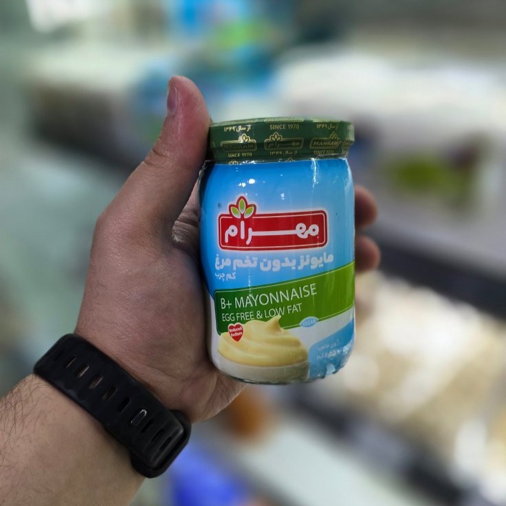 سس مایونز کم چرب بدون تخم مرغ مهرام