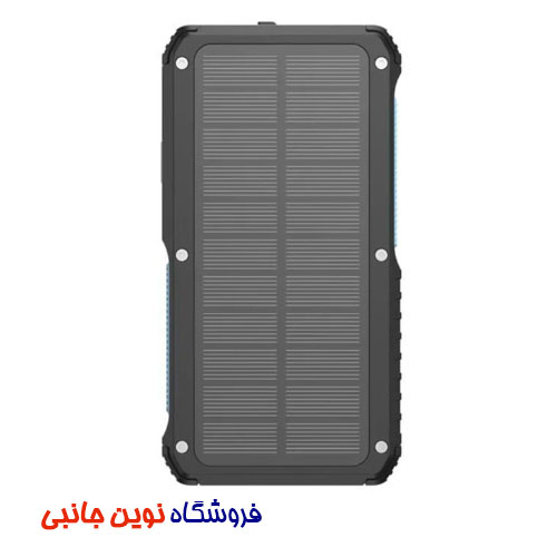 پاوربانک خورشیدی پاورولوژی مدل PP077 ظرفیت 27 هزار میلی‌آمپر ا Powerology PP077 27000mAh Solar Wireless Charging Power B