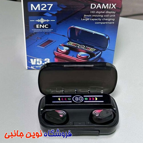 هدفون بی‌سیم ایرپاد بلوتوثی مدل wireless M27 گیمینگ| M27 Wireless AirPods Bluetooth (تک و عمده)