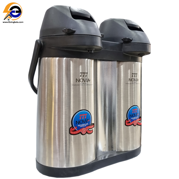 فلاسک دوقلو 1.9 لیتری نوا NOVIA 777 بدنه استیل پس کرایه