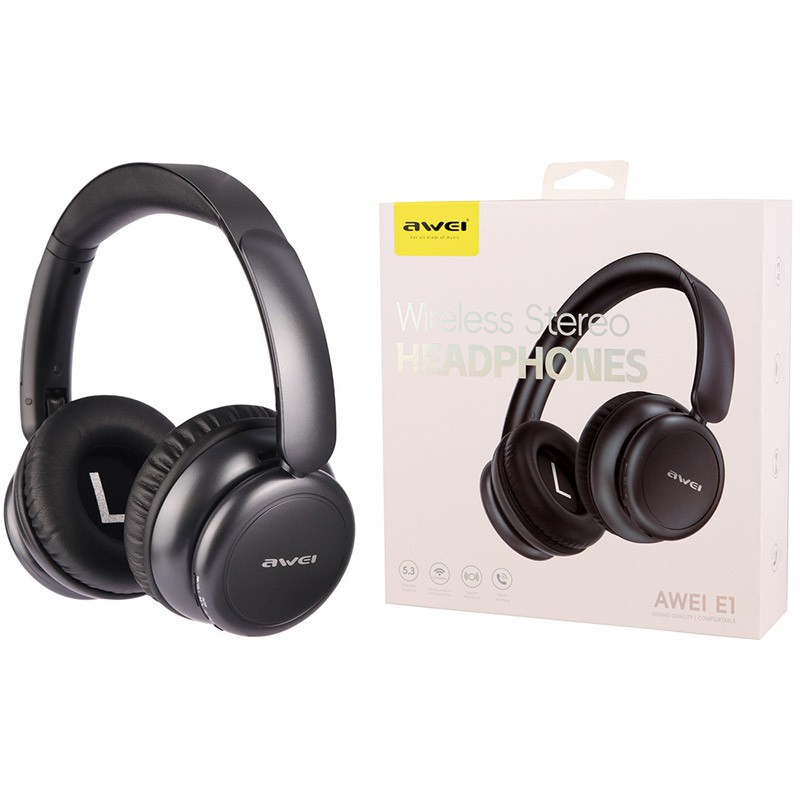 هدفون بلوتوثی اوی دارای قابلیت اتصال با جک 3.5 میلی متری AWEI کد کالا E1 (پس کرایه)