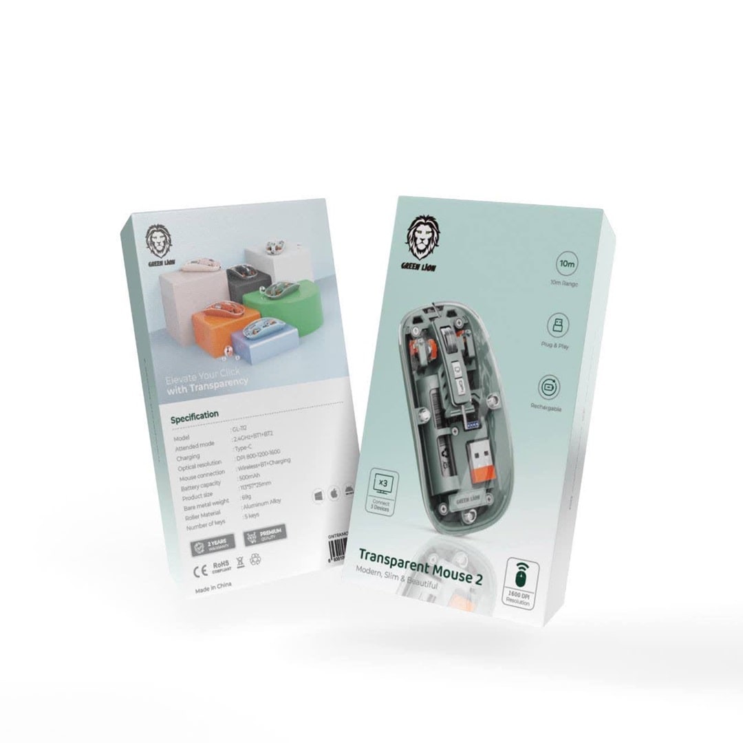 ماوس شفاف 2 گرین Green Transparent Mouse 2 (پس کرایه)