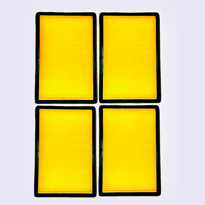فیلتر کابین خودرو مدل نمد رنگی شیرینک مناسب برای پژو 405 بسته چهار عددی 