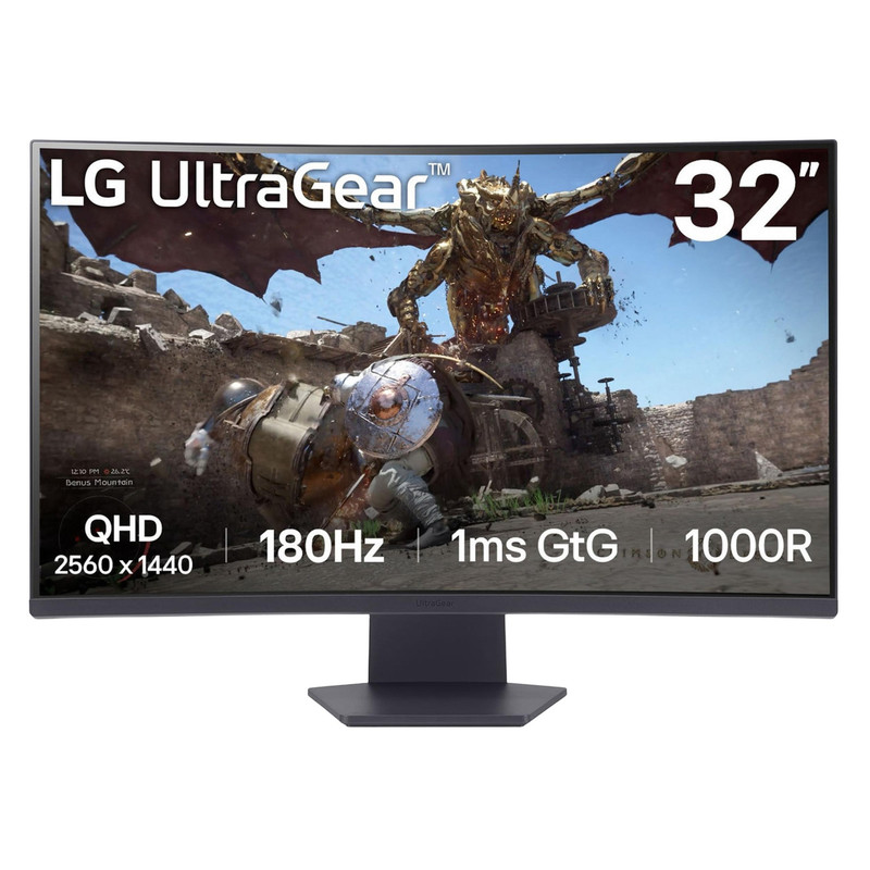 مانیتور مخصوص بازی ال جی مدل 32GS60QC-B سایز 32 اینچ