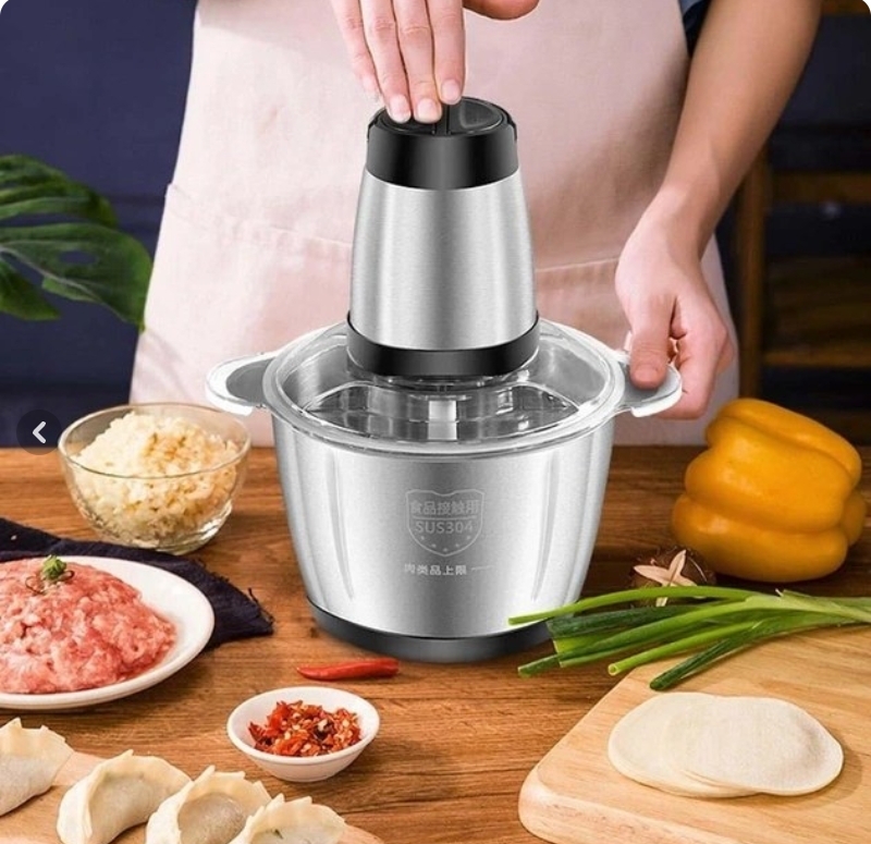خردکن برقی 3 لیتری استیل 1200 وات چهار تیغه مارک کوکینگ (Cooking