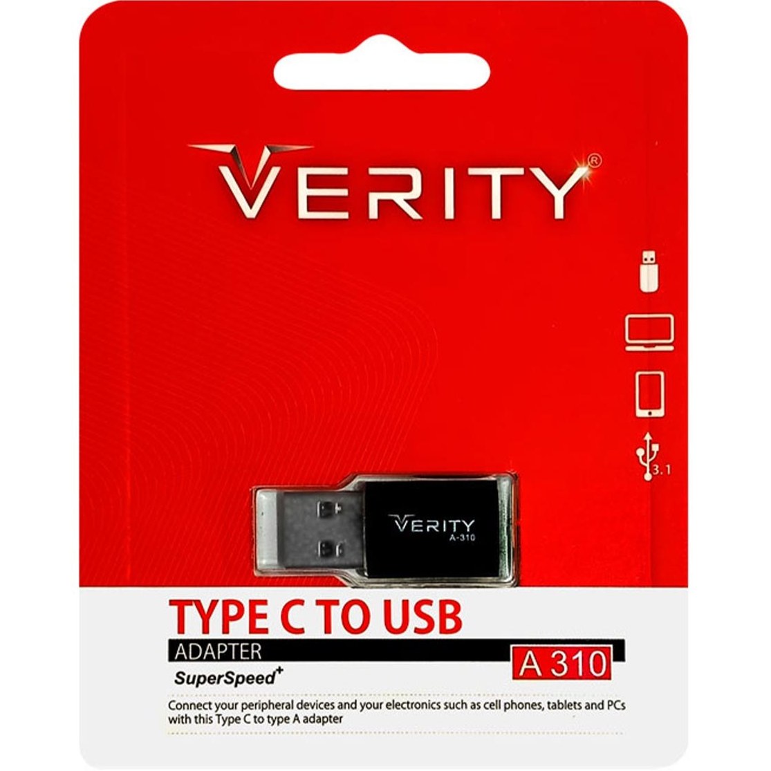 مبدل Type-C به USB وریتی مدل A310