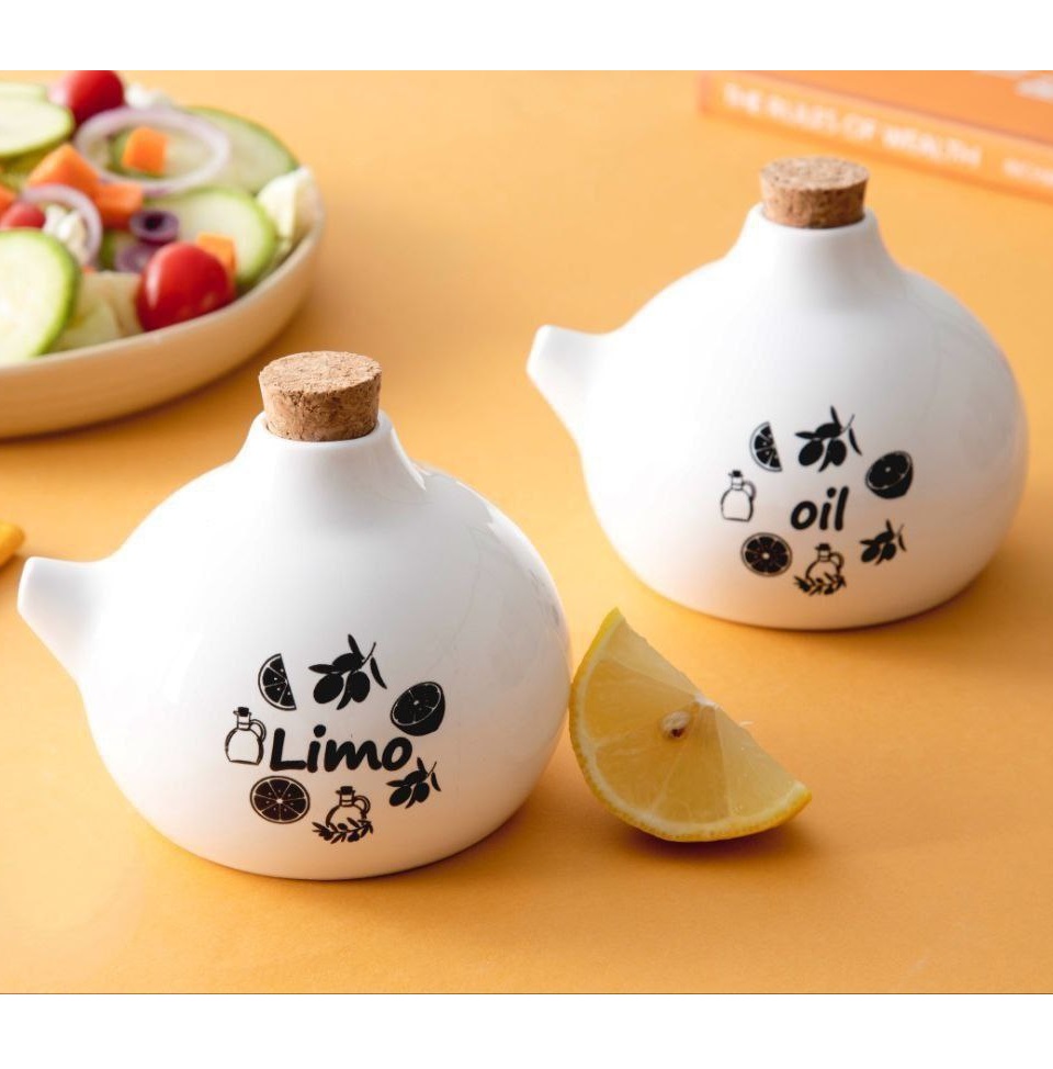 روغن ریز و آبلیمو خوری ژاپنی سرامیکی (جفتی) (پست پیشتاز پس کرایه)