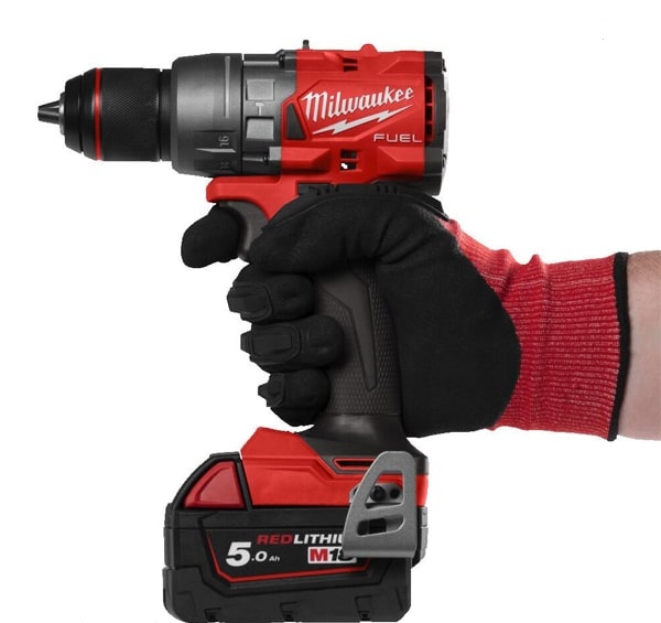 دریل شارژی چکشی میلواکی براشلس لیتیوم 18 ولت مدل M18FPD3-502