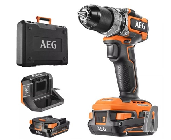 دریل شارژی چکشی AEG براشلس 18 ولت مدل BSB 18SBL2-202C