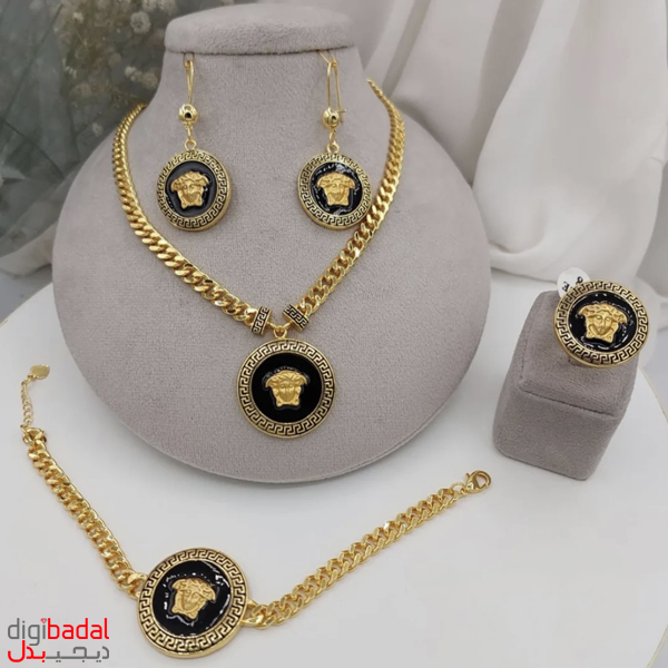 ست سرویس طرح طلا مدل ورساچه رویالتی