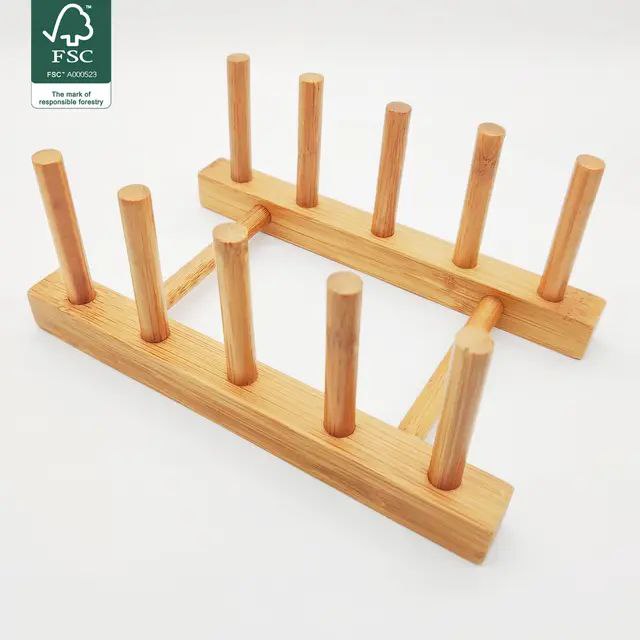 استند بشقاب چهار خانه بامبو (پست پیشتاز پس کرایه)