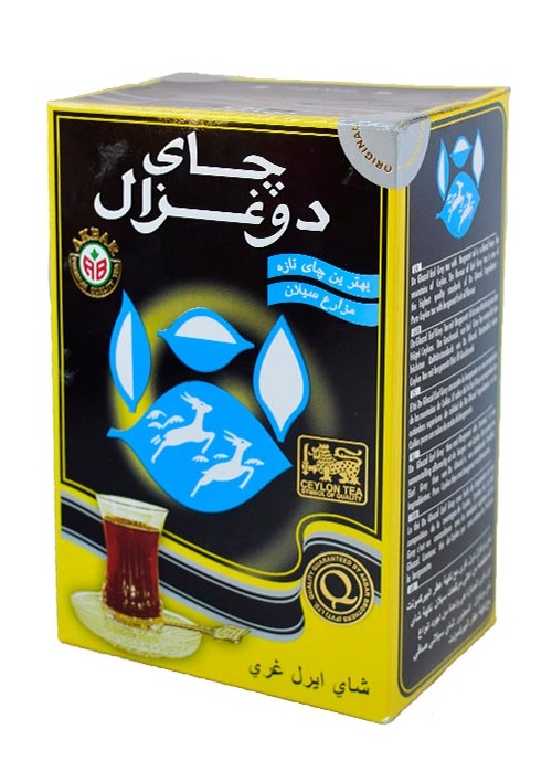 چای دو غزال عطری مشکی اورجینال اصلی (500 گرم)