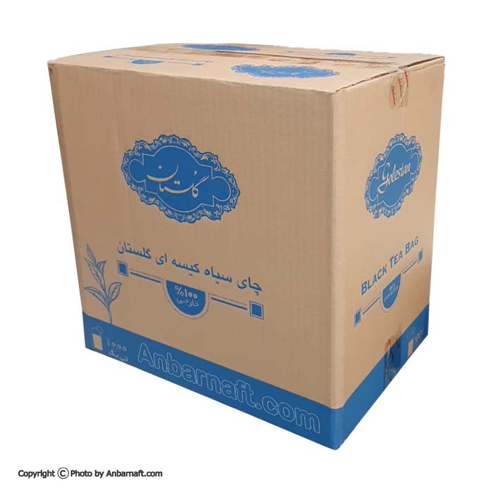 چای کیسه ای 1000 عددی گلستان (تی بگ گلستان ساده) آبی