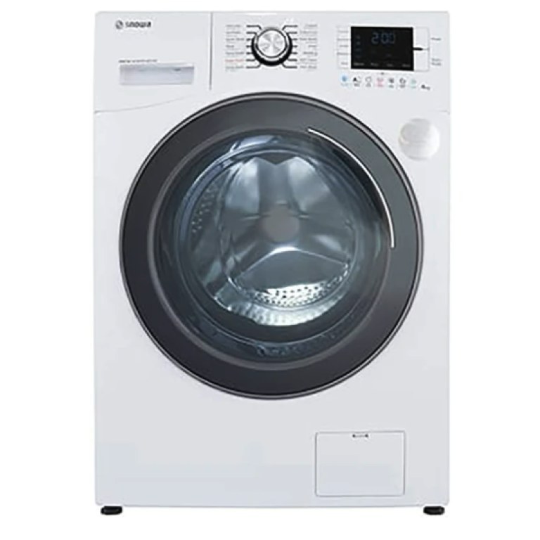ماشین لباسشویی 8 کیلوگرم اتوماتیک اسنوا مدل SWM-D80W رنگ سفید