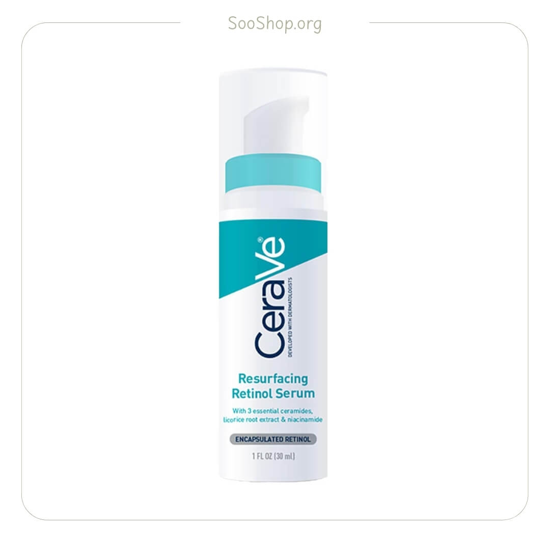 سرم رتینول ضد جوش سراوی مدل Resurfacing حجم 30 میل (اصل) | CeraVe Resurfacing Retinol Serum 30ml