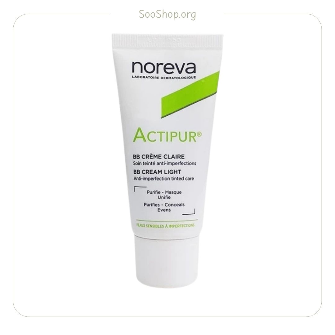 کرم پودر بی‌بی نوروا مدل اکتی پور شماره 01 حجم 30 میل (اصل) | NOREVA Acti Pur BB Cream No. 01 30ml