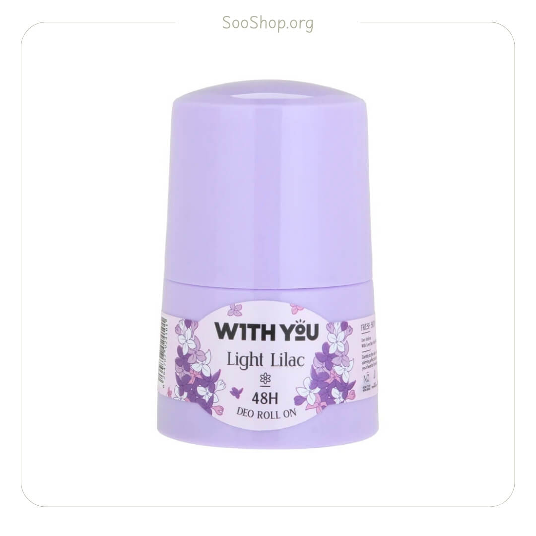 مام رول ضد تعریق زنانه ویت یو مدل یاسی روشن (اصل) | With You Light Lilac Deo Roll-On