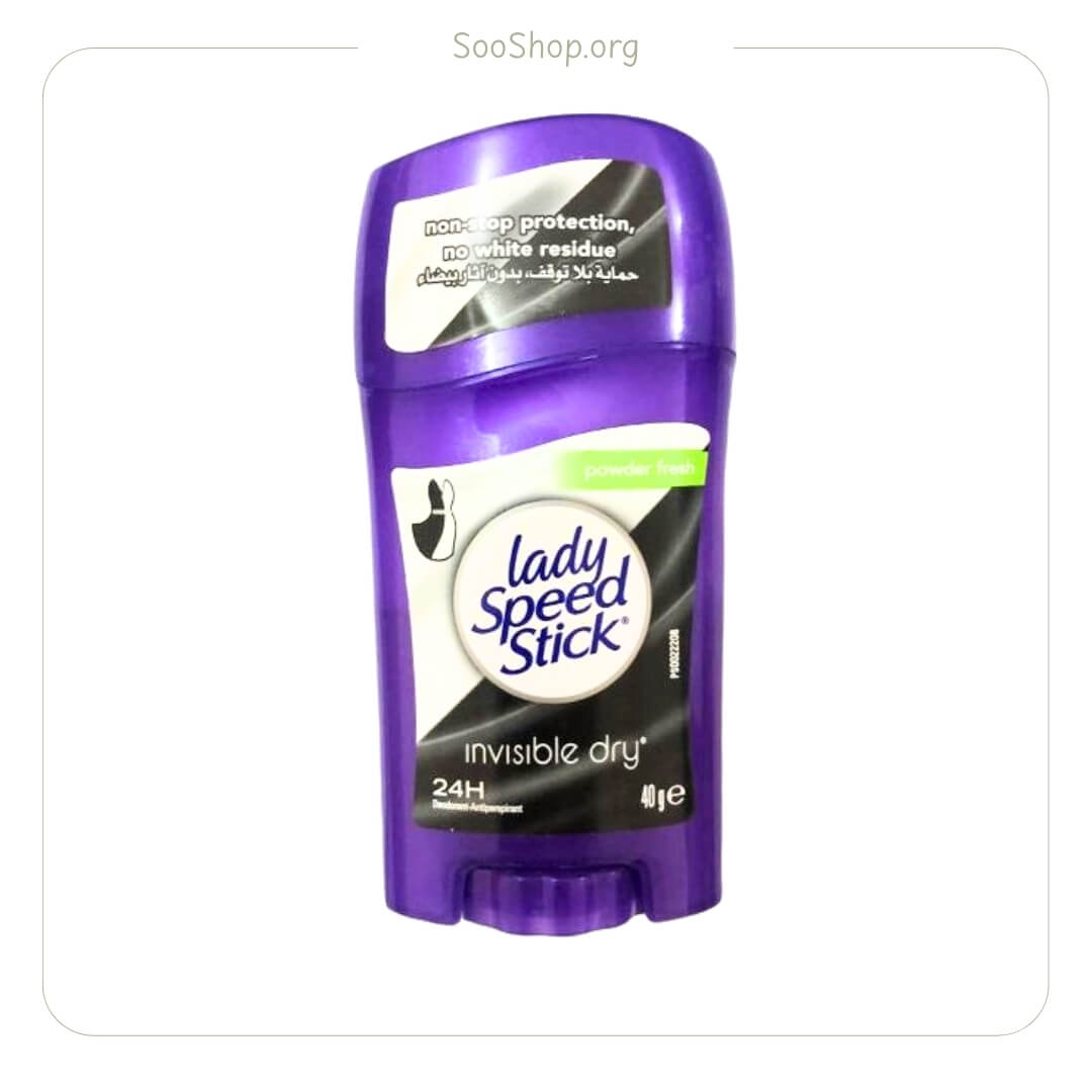 استیک ضد تعریق اینویزیبل درای زنانه لیدی اسپید مدل Powder Fresh (اصل) | Lady Speed Stick Powder Fresh Invisible Dry Anti