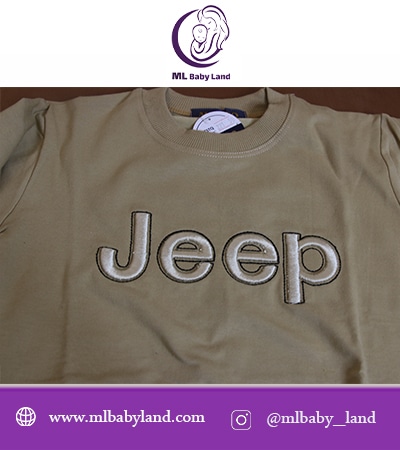 ست دورس و شلوار بچگانه jeep  خاکی رنگ 4 جیب