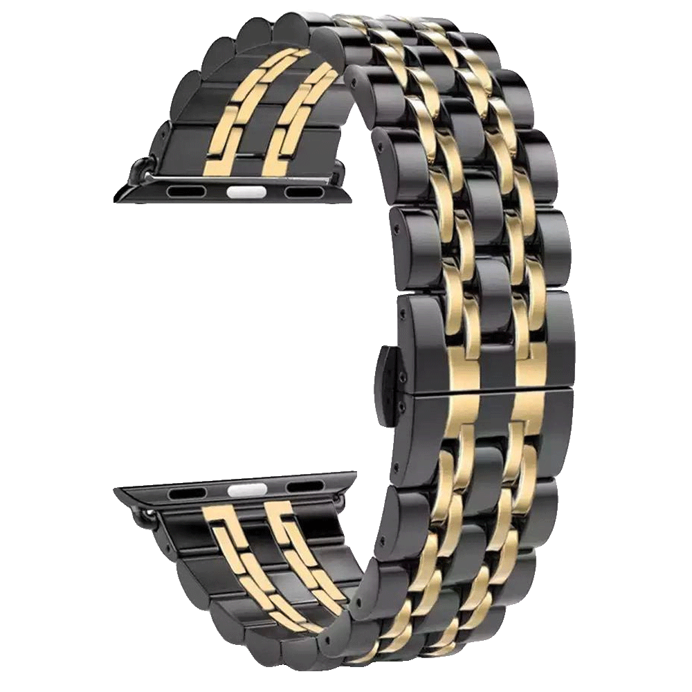 بند فلزی مدل 7 Bead مناسب برای اپل واچ سایز 38 / 40 / 41 میلیمتری