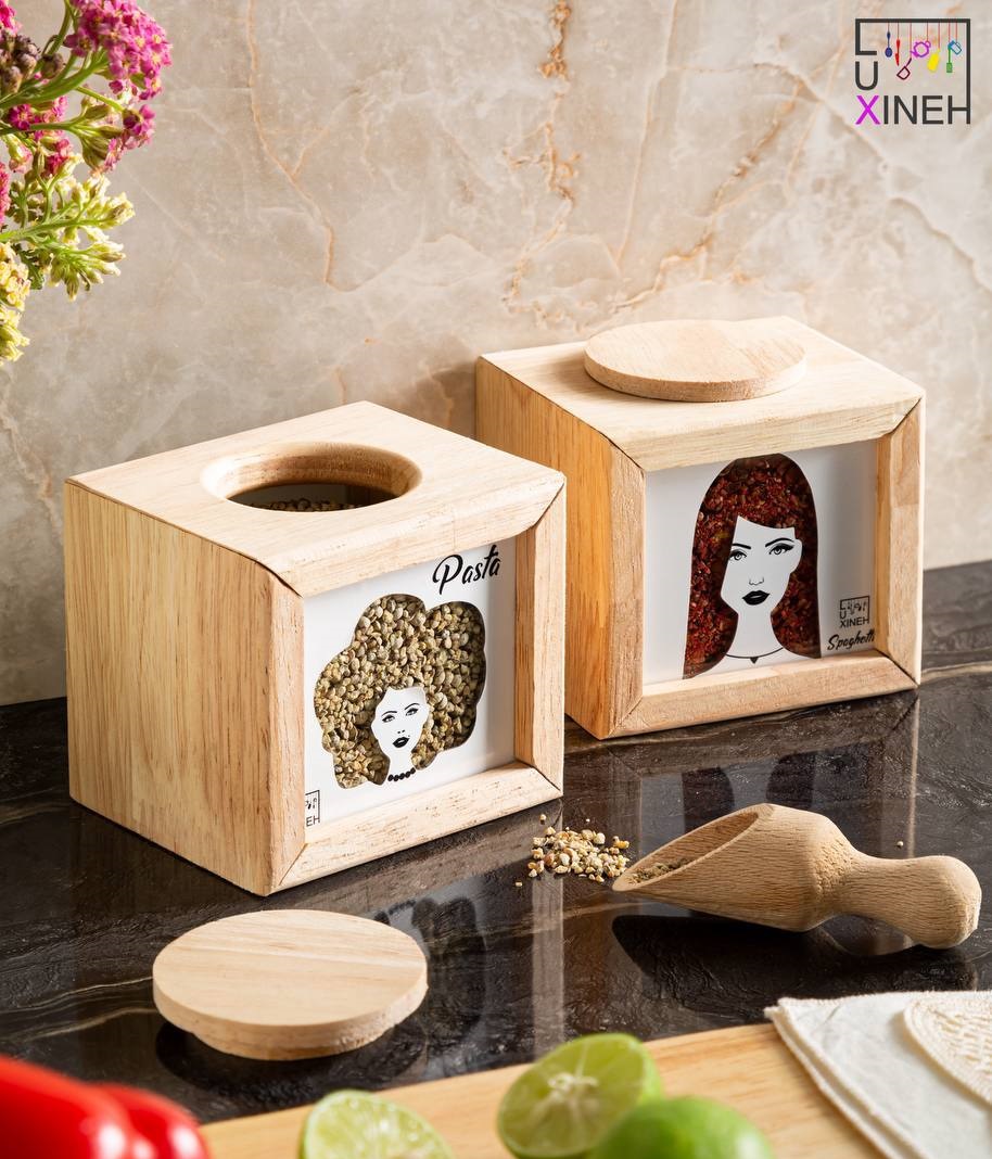 جا ادویه چوبی کوچک پلاس (پست پیشتاز پس کرایه)