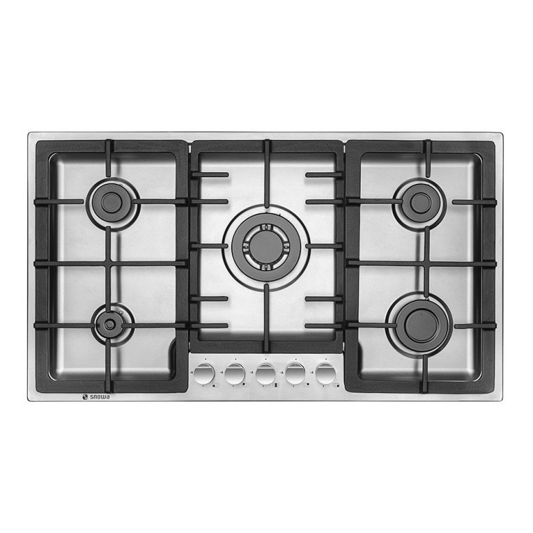 اجاق گاز صفحه ای اسنوا پلو پز وسط 5 شعله استیل مدل SGH5-1401S