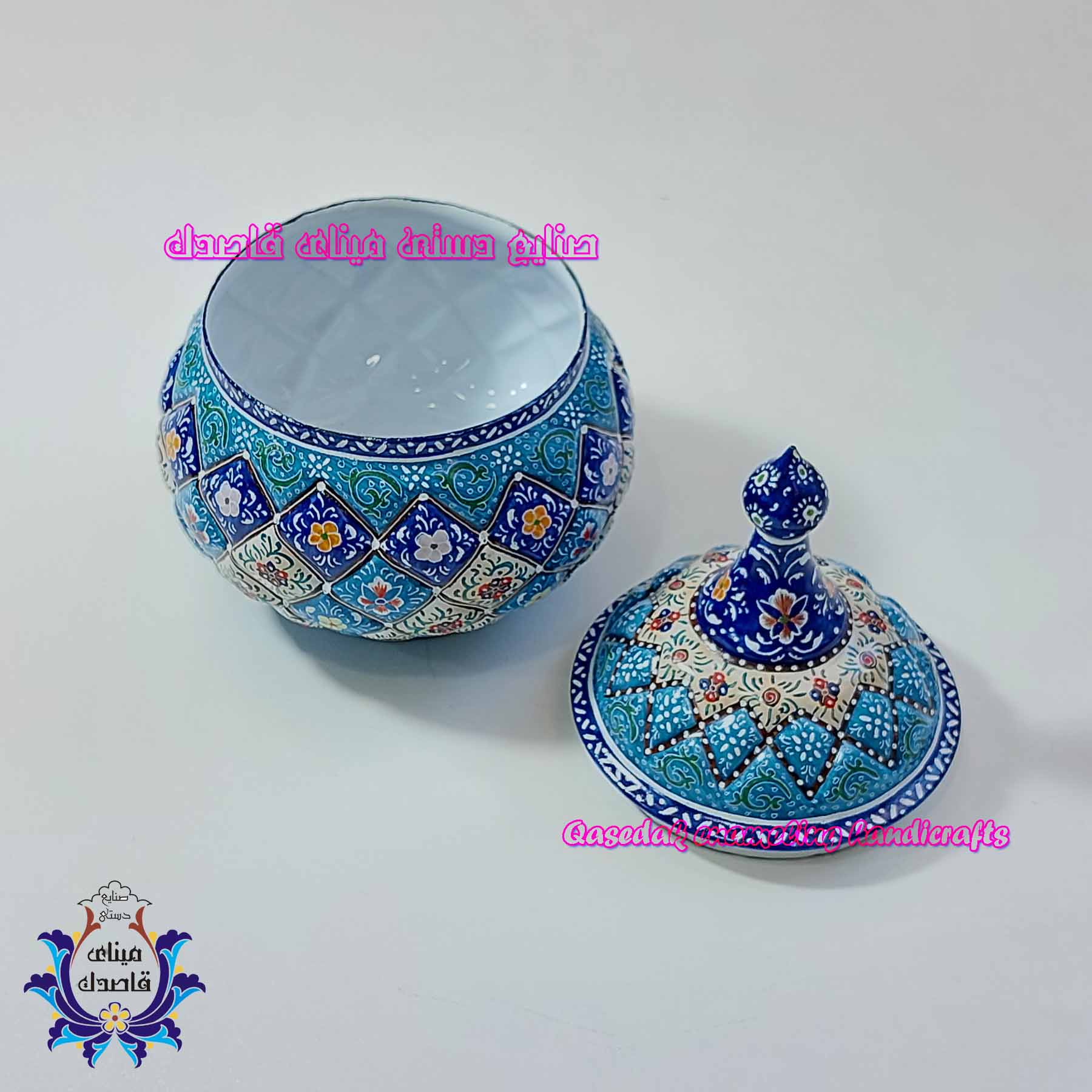 قندان میناکاری سایز متوسط کد 2825