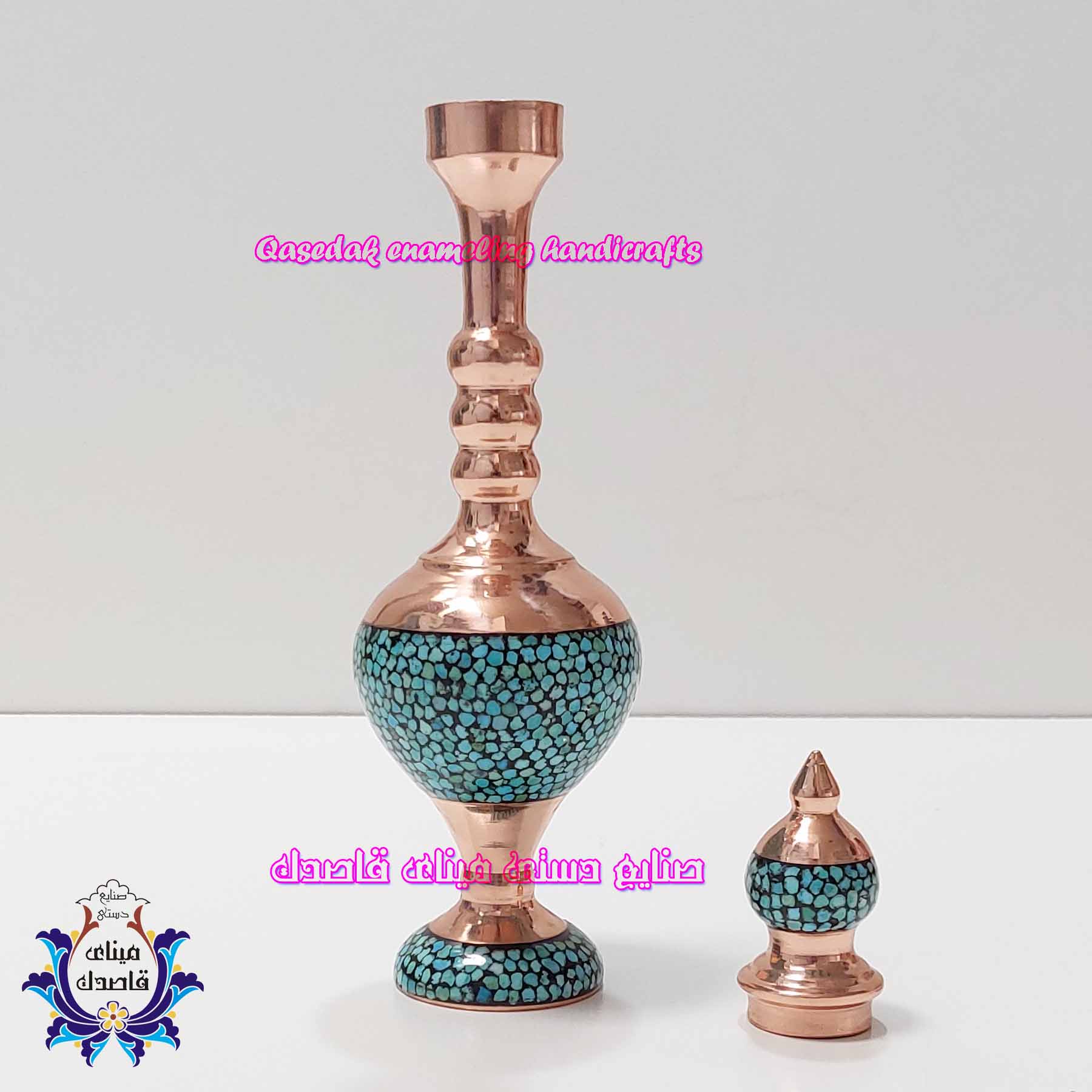 تنگ فیروزه کوبی 23 سانتیمتر کد 2