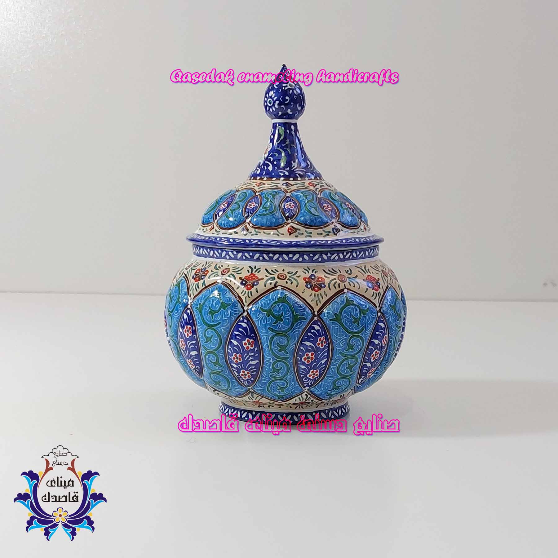 قندان میناکاری سایز متوسط کد 2826