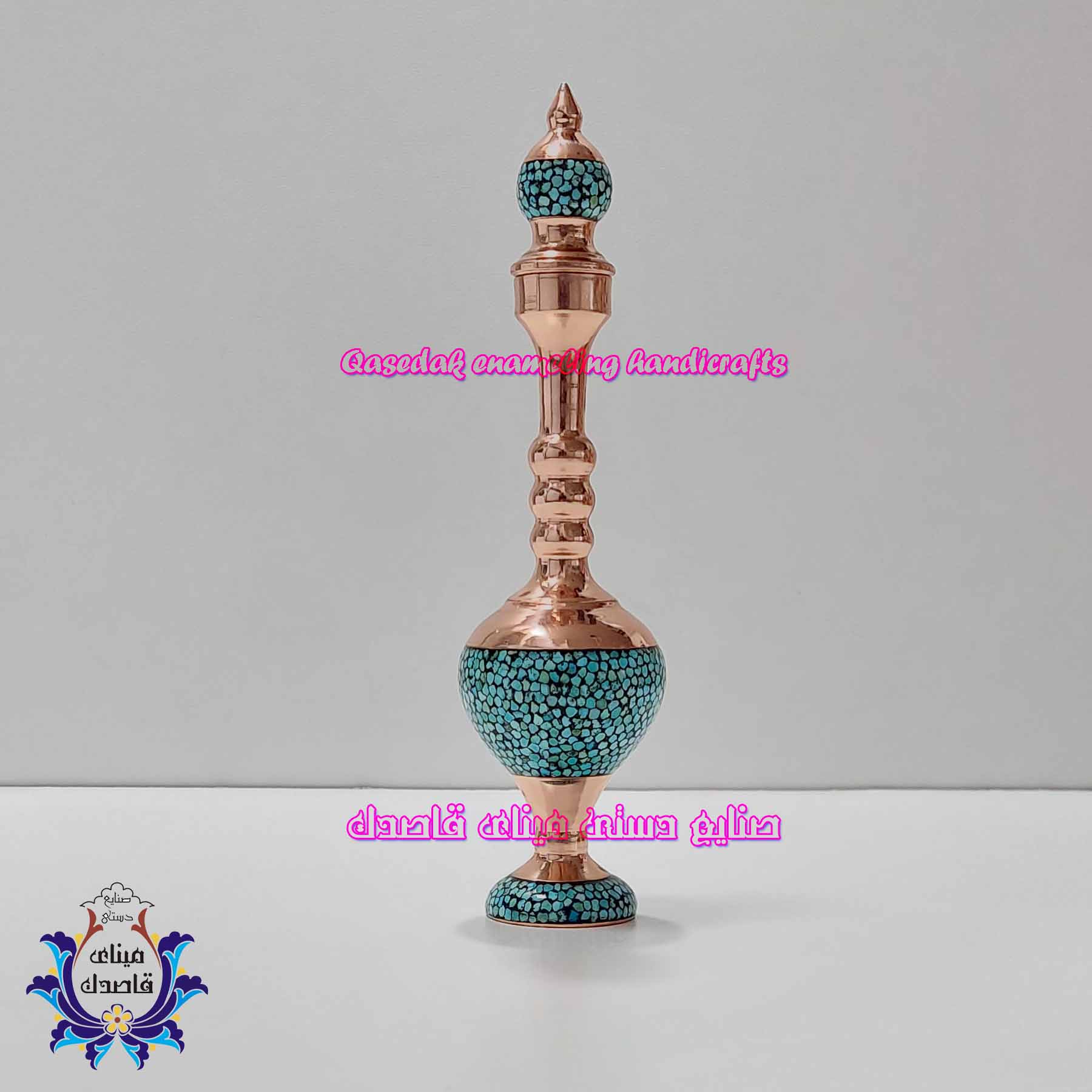 تنگ فیروزه کوبی 23 سانتیمتر کد 2