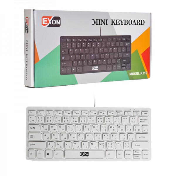 مینی کیبورد سیم دار اکسون exonمدل k110