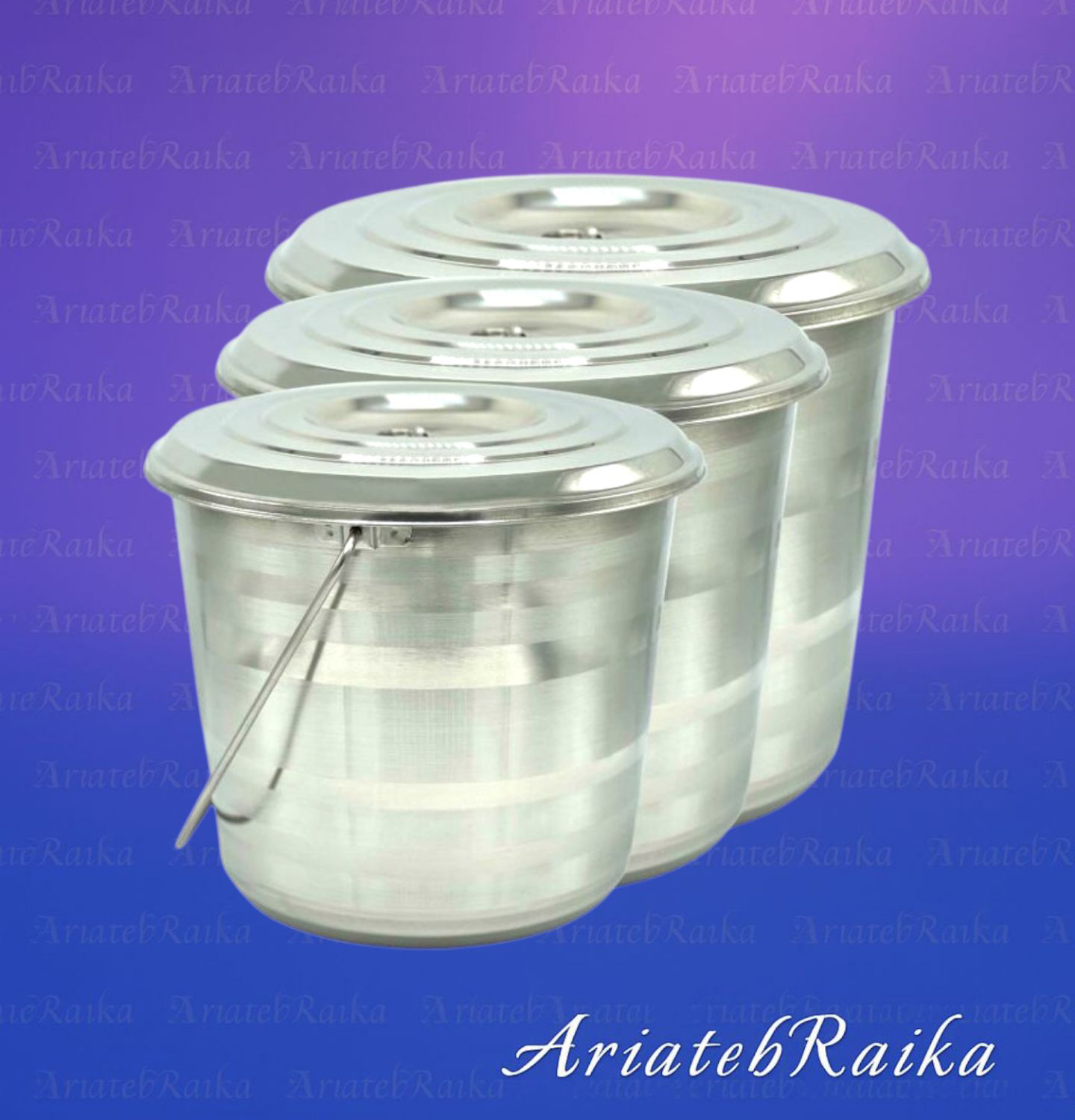 سطل استیل درب دار بیمارستانی