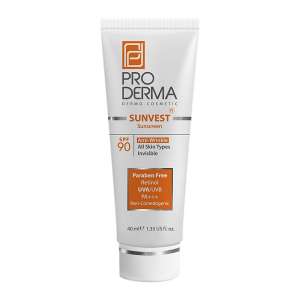 کرم ضد آفتاب بی رنگ و ضد چروک SPF90 پرودرما