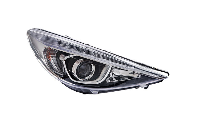 چراغ جلو پژو 207 (کامل با لامپ و LED) برند مدرن