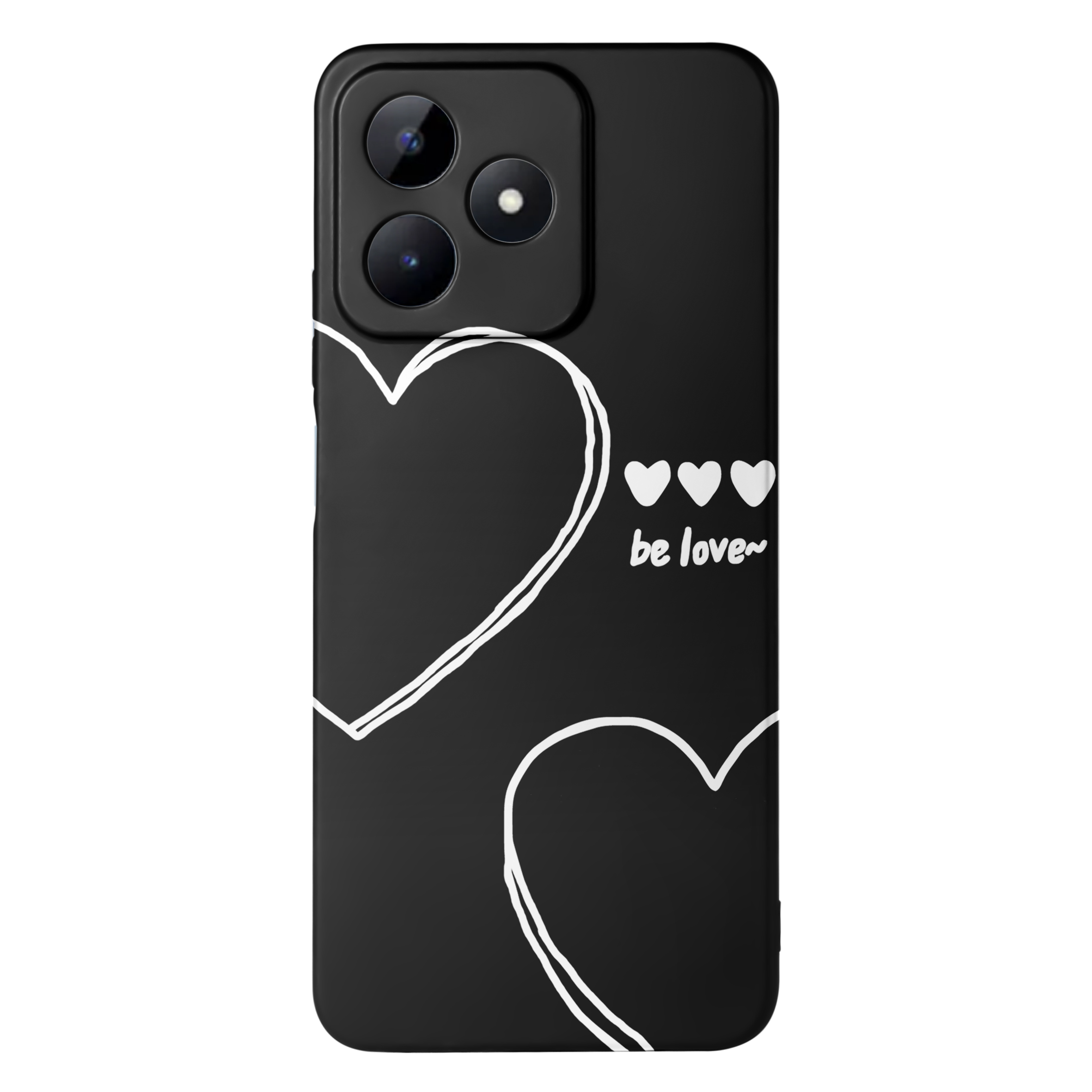 قاب گوشی ریلمی REALME C53 طرح قلب مشکی