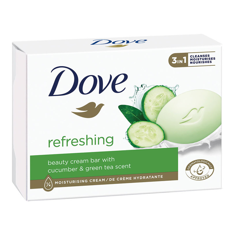 صابون داو 3 در 1 خیار و چای سبز 135 گرم DOVE fresh touch BEAUTY SOAP