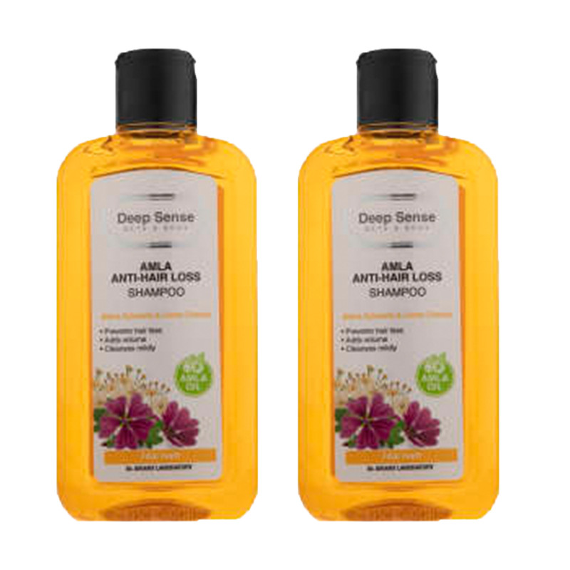 شامپو تقویت کننده مو دیپ سنس مدل anti hair fall حجم 200 میلی لیتر مجموعه 2 عددی