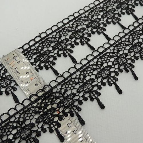 نوار گیپور انگوری مشکی1461(بسته 10 یاردی) 13
